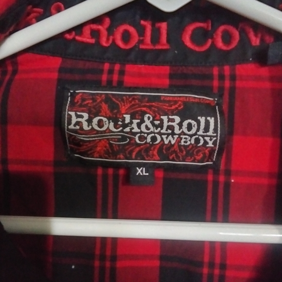 Men's Rock and Roll Cowboy Pearl Button - Picture 2 of 2